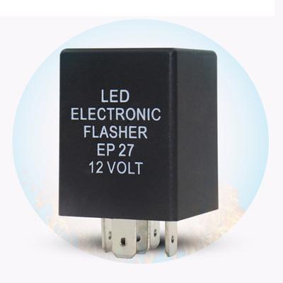 Relè per auto con luce lampeggiante a LED antipolvere da 12 V EP27, carico da 150 W