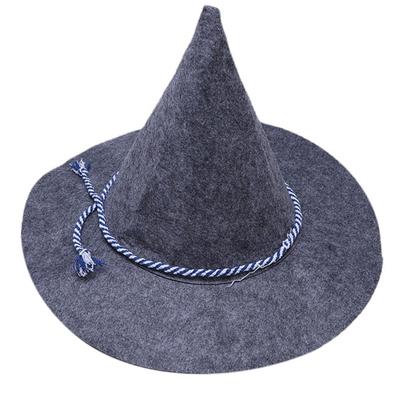 Skin-friendly Felt Witch Hats Handmade for Halloween DIY Hair Accessories Crafts Halloween Carnival Party Supplies