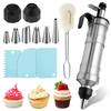 7/13Pcs Piping Gun Dessert Decor Syringe Set with Nozzles Reusable Cream Cake Decor Syringe for CakeShop Kitchen Baking Supplies