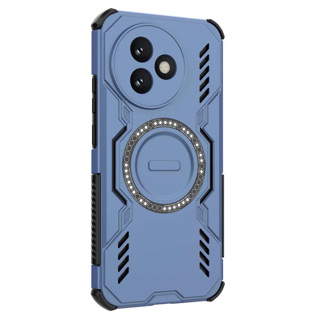 For Xiaomi Redmi K80 Ultra 5G Magnetic Case Butterfly Armor Hollow Heat Dissipation PC+TPU Phone Cover