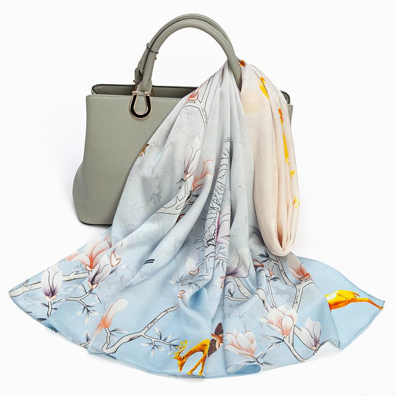 Shanghai Story New Mulberry Silk Scarf for Women In Summer Thin and Versatile Hangzhou Silk Shawl Gift Scarf for Mom