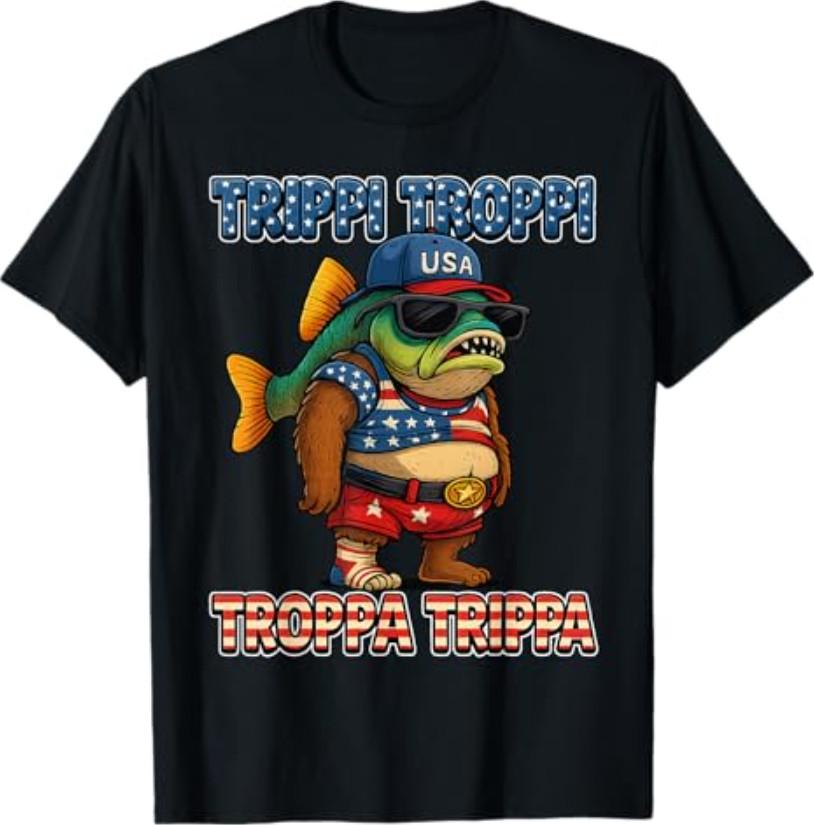 Trippi Troppi Troppa Italian Brainrot Meme Gen Z Weirdcore T-Shirt S