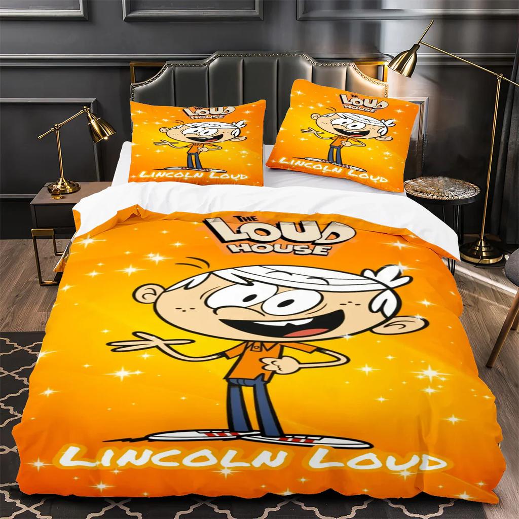Cartoon Loud House 3D Printed Duvet Case Pillowcase Bedding Set Twin Full Queen King Size For Bedroom Decor