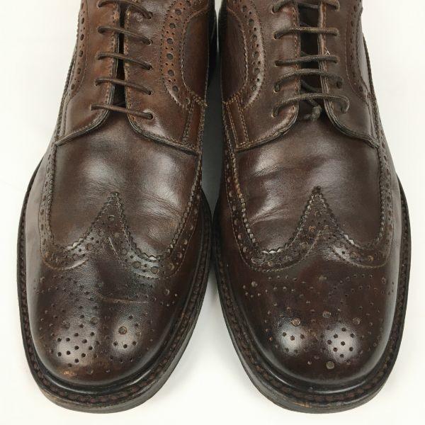 SANTONI Made In Italy Wingtip Business Shoes Brown Size 7.5F 26.0 Men’s(USED)