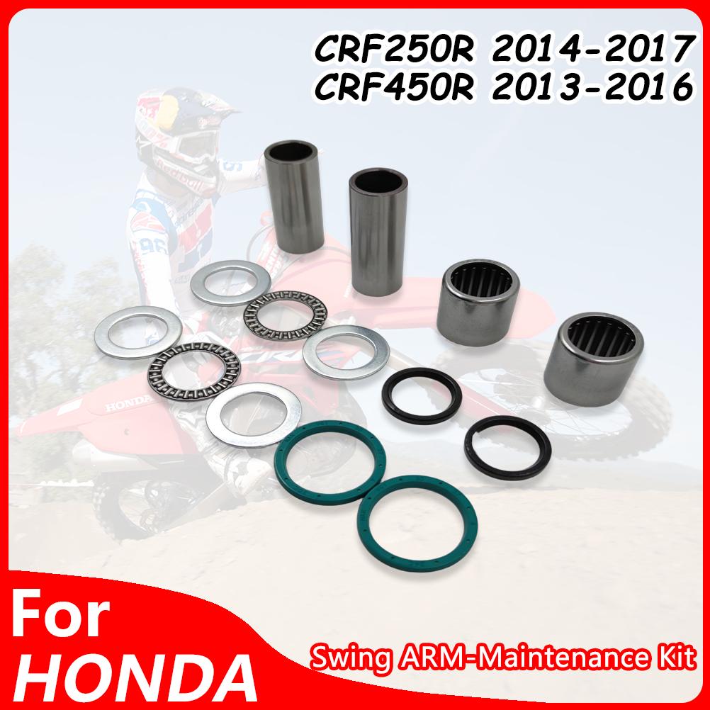 For HONDA 14-17 Motorcycle Swing ARM Maintenance Kit Bearing Oil Seal Bushing CRF250R CRF450R Dirt Bikes Swingarm Bearing Kit