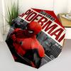 1pc SpiderMan Custom Name Automatic Folding Umbrella, Durable Plastic & Iron, Lightweight for Outdoor Daily Use S1230030
