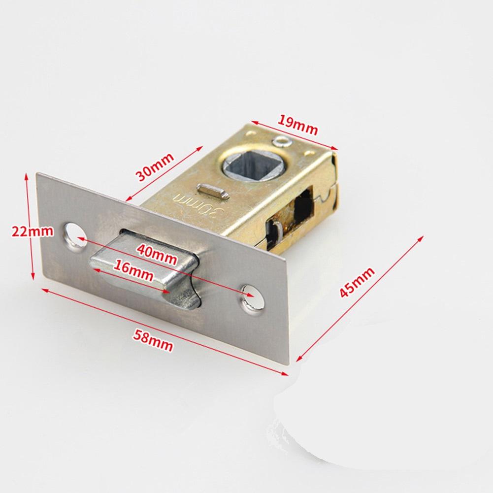 Zamek wpuszczany z płaskim językiem 30mm-45mm Stal nierdzewna Rygiel do drzwi wewnętrznych Mechanizm sprężynowy Do łazienki Toalety