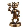 Brass Vintage Ornament Brass And Mouse Figurine Living Room Tabletop Decor Crafted Decorative Piece Small Ornament