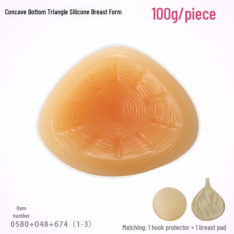 Silikon-Dreiecks-Brustprothesen mit Haken - Schweißabsorbierende Schutzpolster für die Zeit nach der Operation für den Sommer