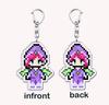 Cute Cartoon Pixel Fairy Keychains for Accessories Bag Stella Musa Tecna Magical Girl Keyrings Jewelry Magic Fairies Fans Gifts