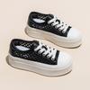 Women's summer new mesh yarn breathable thick sole heightening versatile sports and leisure shoes single shoes
