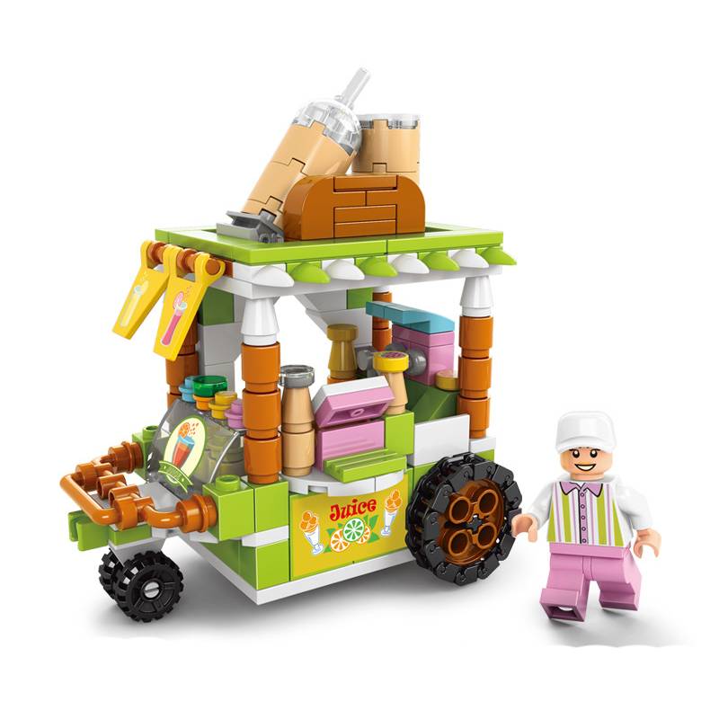 Block Dessert Building City Street View Model Kid Multi Shape Jigsaw Puzzle Gift