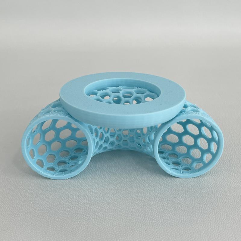 

Aquarium Shrimp & Small Fish Shelter Floating Betta Resting Tunnel with Holes Fish Tank Safe Haven for Fry and Nano Fish синий