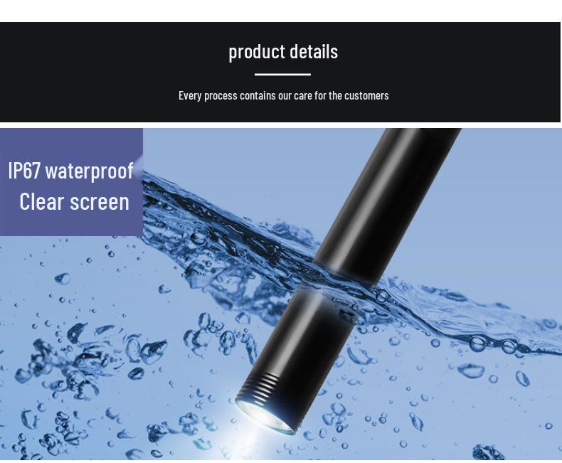3-in-1 HD Endoscope 7mm Mobile Phone Probe Car Repair Borescope