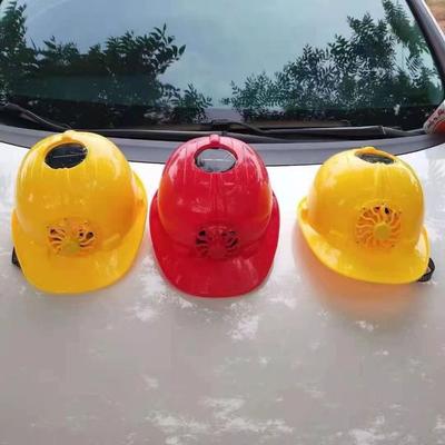 Adjustable Fan Safety Helmet With Cooling Fan Solar Hat Anti-mite Fan Helmet  Outdoor