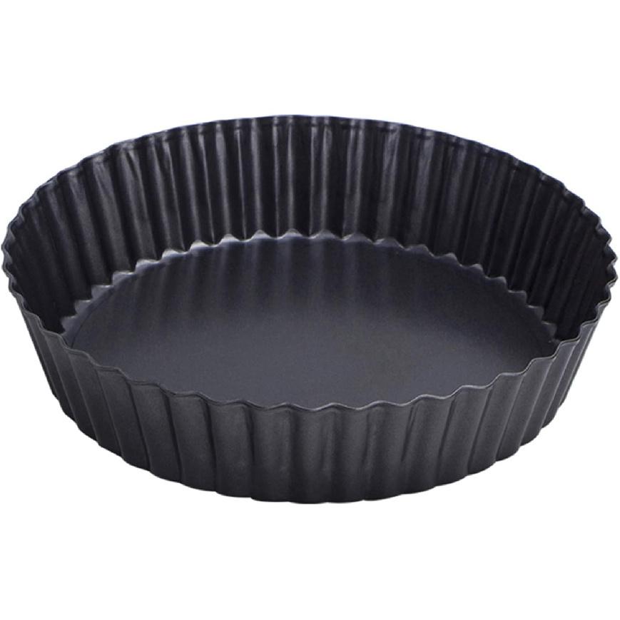 Webake 9.5 Inch Tart Pan Heavy Duty Quiche Pan Removable Bottom Nonstick Deep Baking Dish Pie Plate Pie Mold