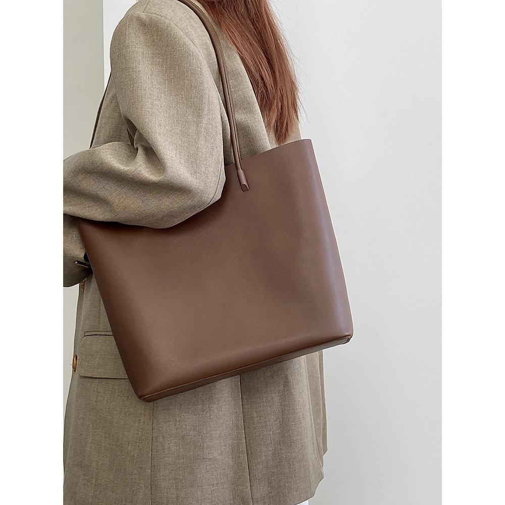 IELGY Autumn Winter Korean Version Commuter Portable Tote Bag Large Capacity Shoulder Bag
