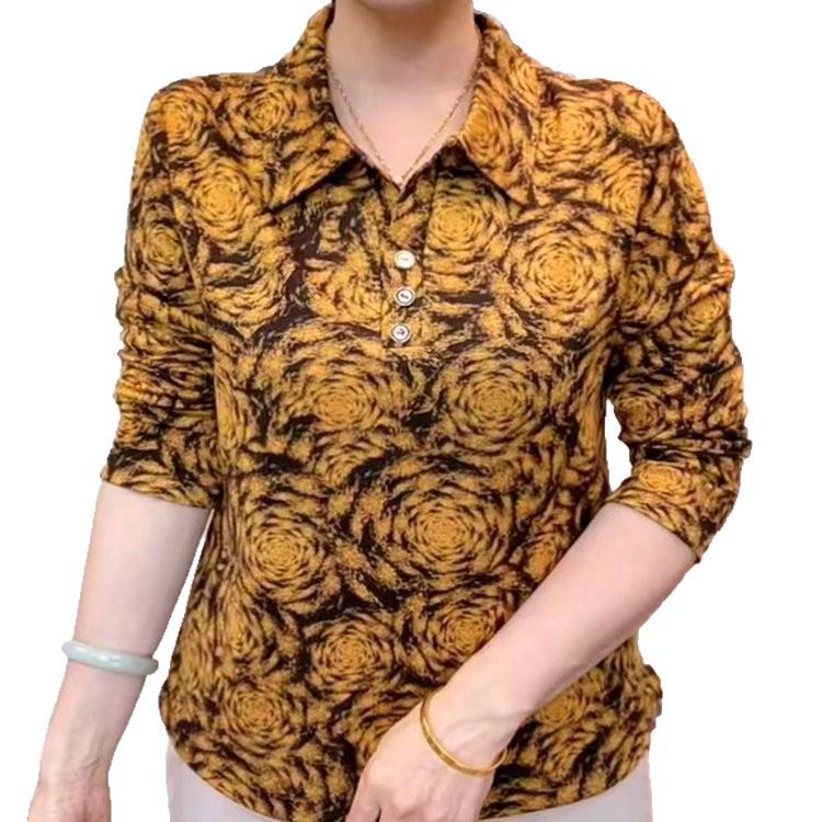 Frühling 2026 Reversdruck Locker geschnitten Mom Style Schlankmachendes T-Shirt Top