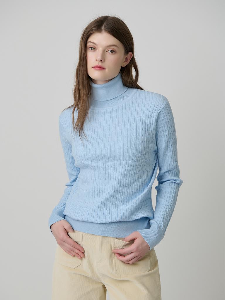 MERCIANNES Basic Cable Turtleneck_Maalkn3