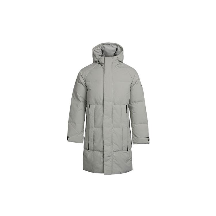 Мужские пуховики Adidas Серые С капюшоном Умеренные Другие FT2489 S