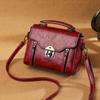 Trendy Flap Square Handbag, Buckle Decor Crossbody Bag, Women's Vintage Faux Leather Purse