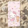 1pc Sanrio Hello Kitty & Teddy Bear Pink Beach Towel - Quick-Dry Large Bath Towel Machine Washable, Stylish & Absorbent