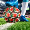 Portugal Football Printed Size 5 Soccer Ball Wear Resistant Standard Adult Training Football Fan Gift for Indoor Outdoor Match Sports