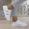 Fashion Women's Casual Sports Shoes - Lace Up Low Cut Design, Comfortable Fabric Lining, Suitable for All Seasons, Women's Sports Shoes