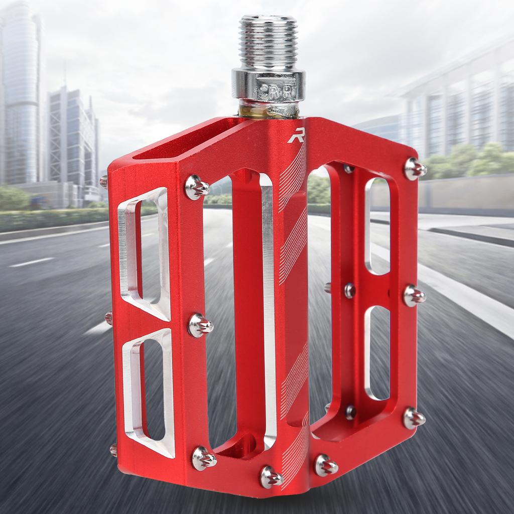 Mountain Bike Aluminum Alloy Bearings Pedal Road Cycling Flat Pedal Bike   Adapter Parts