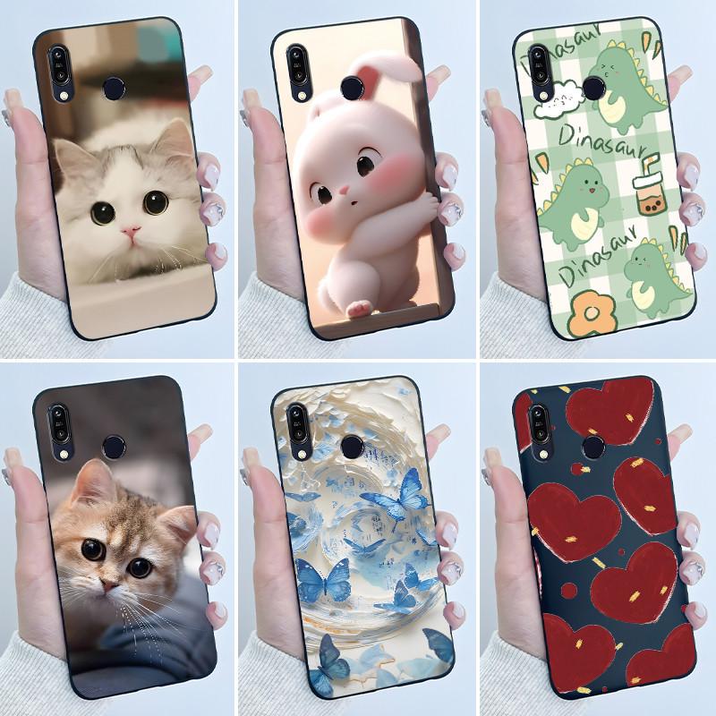 Für Asus Zenfone Max ZB555KL Max Pro ZB601KL ZB602K Hülle Niedliche Cartoon-Druck Schutzhülle Weiches Silikon Schwarzes Handygehäuse