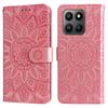 For Honor 400 Smart Case Sunflower Imprint Leather Wallet Phone Cover