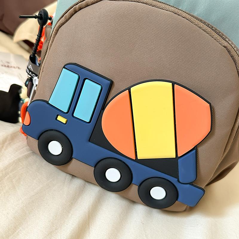 Kindergarten Cartoon Tank Car Schoolbag Super Light Children's Backpack Boys Girls Small Schoolbag