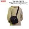 Etsumi & Coleman Camera Bag, Coleman Square Shoulder Bag 3.2L [Detachable Shoulder Strap/Back Pocket] Black VCO-8776