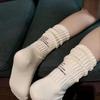 Sweat-Absorbent Middle Tube Socks Solid Color Knitted Socks Casual Cotton Socks  Sports
