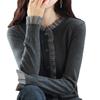 New Sweater Knitted Cardigan Jacket Bottoming Shirt Women's Fashion Short Top Fashionable Outer Thin
