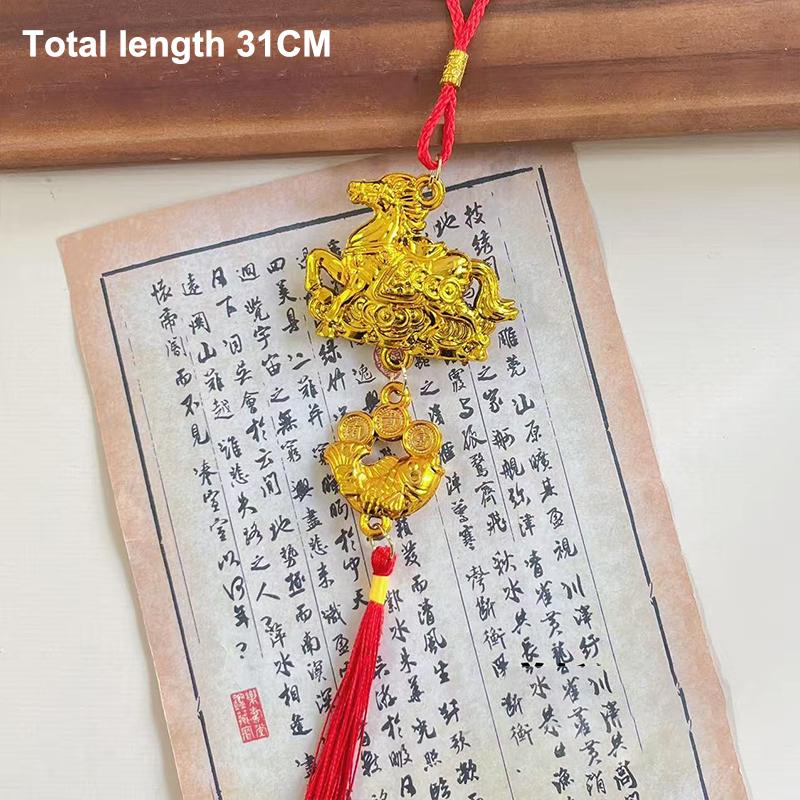 1/8 Pcs 2026 Year Of The Horse Wall Hanging Ornament Chinese New Year Lucky Decor Accessories Housewarming Small Pendant Gifts