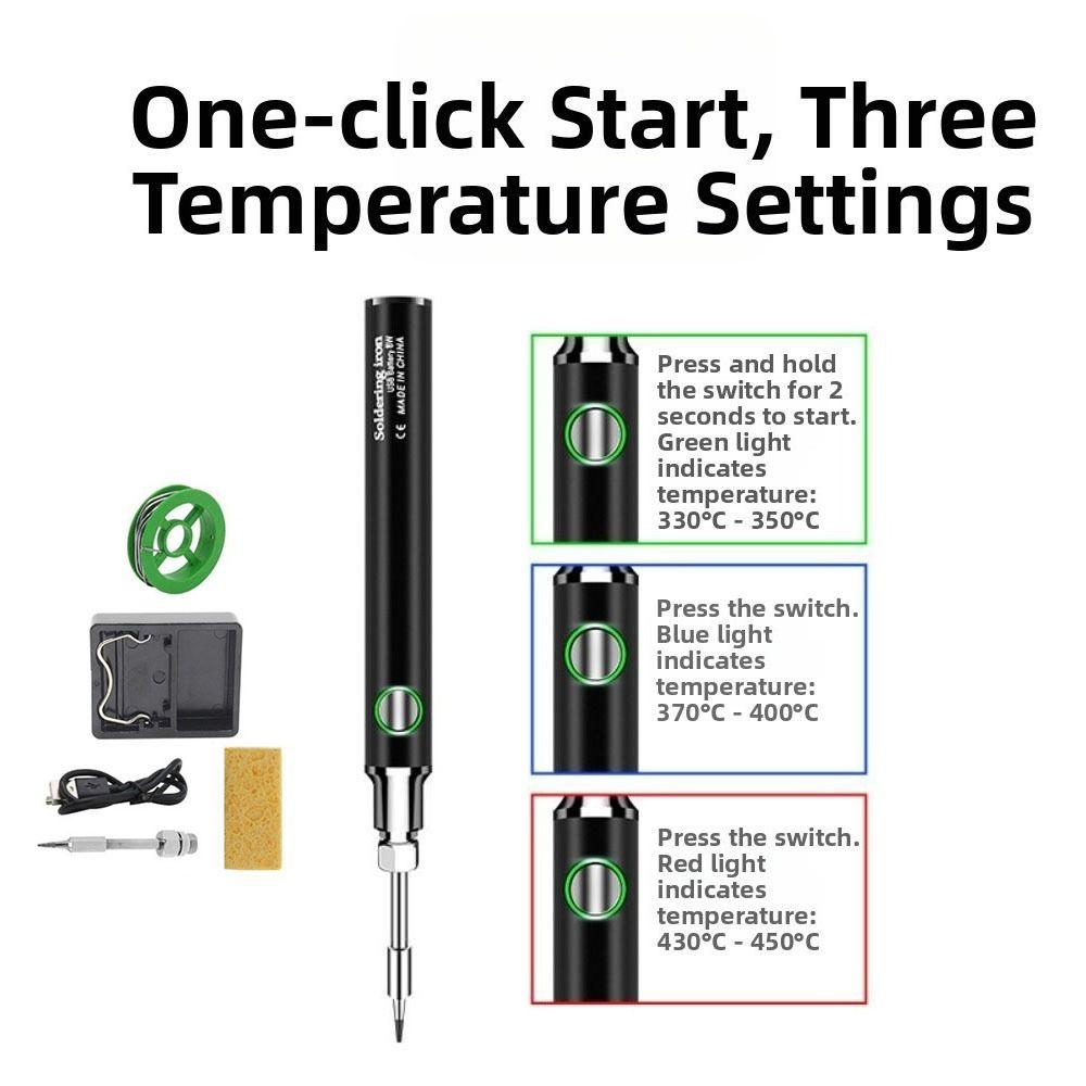 3 Temperature Settings Electric  Iron Solder Dual-Use Function Burning Wire Pen  Welding Tool