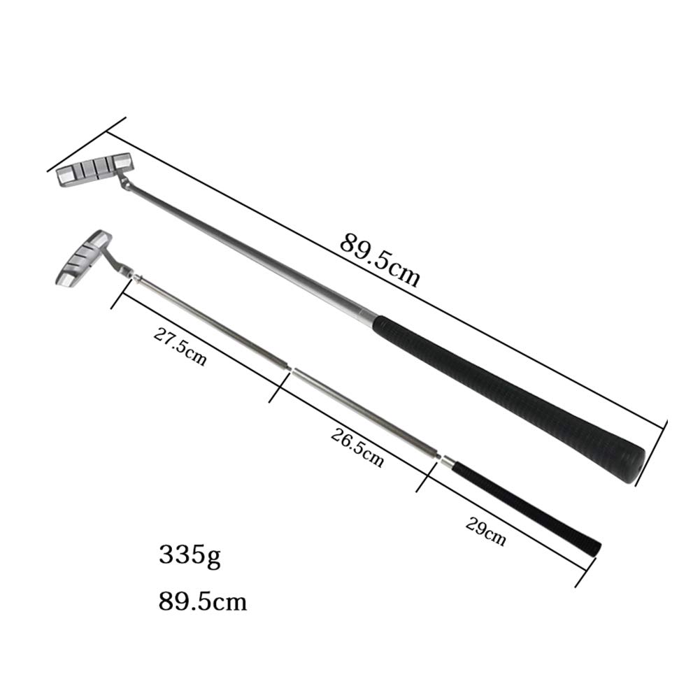 Przenośny zestaw do ćwiczeń golfowych | Mini putter + akcesoria treningowe