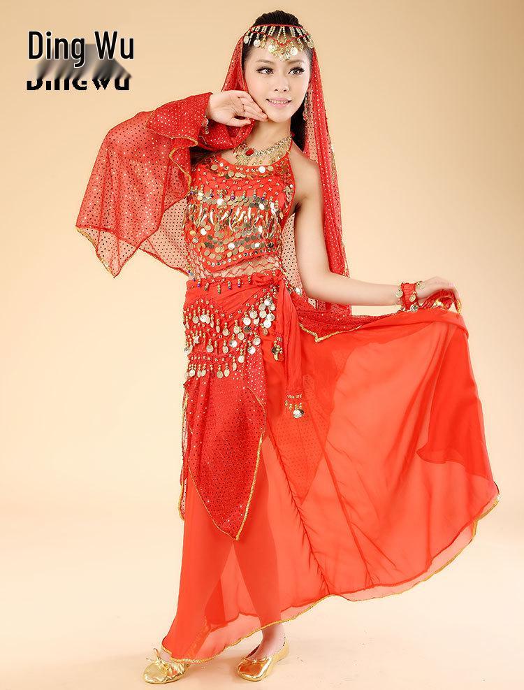 Women's Adult Belly Dance Costume Set - Little Chili Bra & Skirt