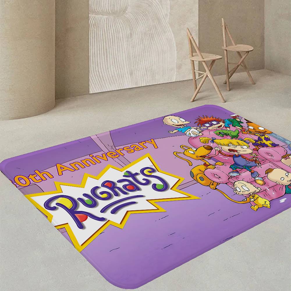 Children Animation R-Rugrats Entrance Door Mat Washable Non-Slip Living Room Sofa Chairs Area Mat Kitchen Welcome Doormat