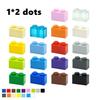 100pcs Bricks Compatible 3004 1x2 Dots DIY Building Blocks Thick Figures Brick Educational Creative Construction Toys For Kids