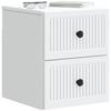 Wall Mounted Nightstand White 33 x 34.5 x 40 cm Particleboard