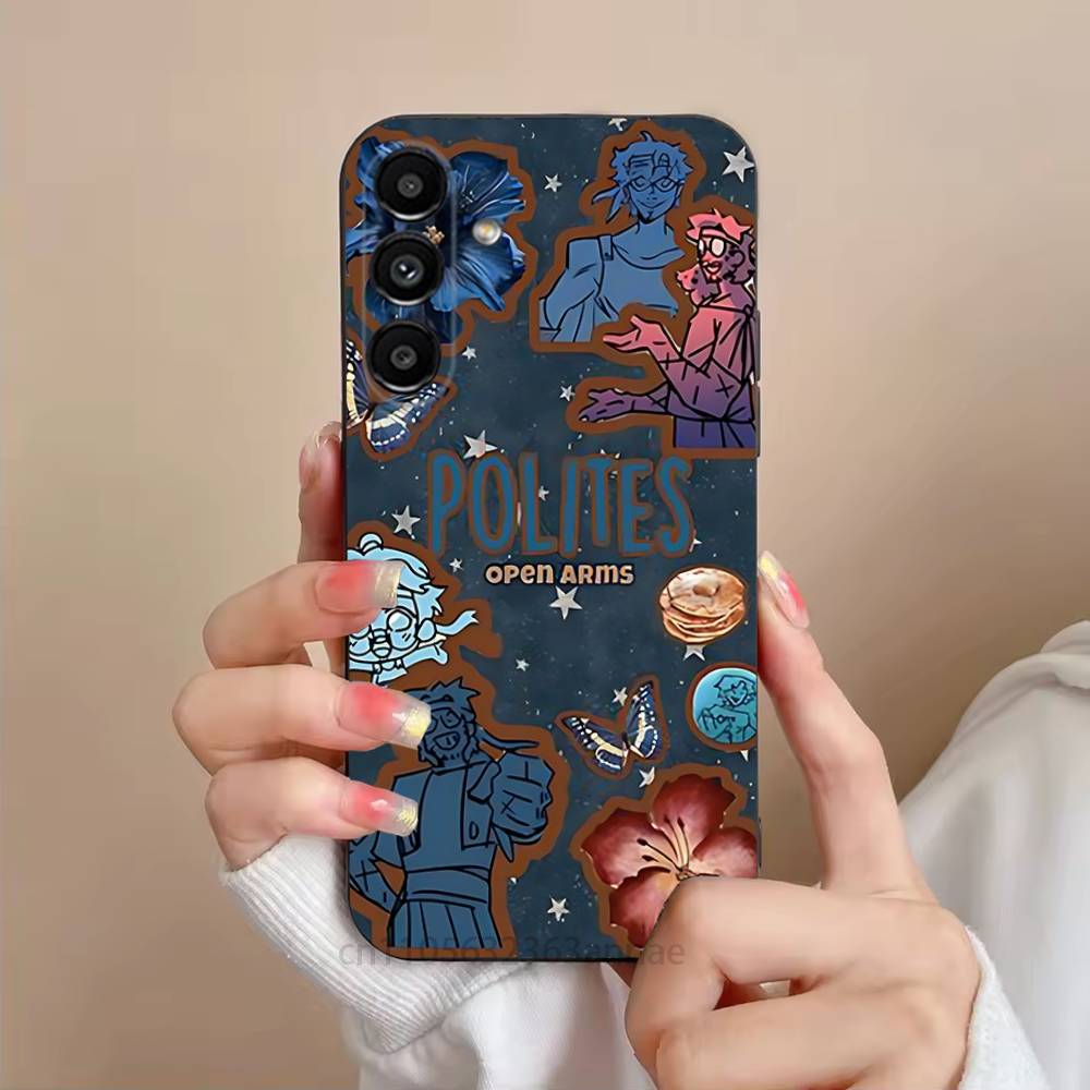 E-Epic The M-Musical Polites Phone Case For Samsung S25,24,23,22,21,S20,Ultra,Plus,FE Black Soft Cover