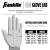 Franklin CFX PRO Chrome Batting Gloves Both Baseball Batting 20597 Size 2024 Codes (for Hands), Gloves, Gray, Small, Spring/Summer (Product