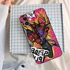 S-Spiderman Punk Style Phone Case For IPhone 1716 15 14 13 Pro Max 11 12 Mini X Xs XR Black Silicone Cover