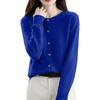 Cardigan da Donna con Bottoni e Girocollo, Maglione a Maglia Capospalla