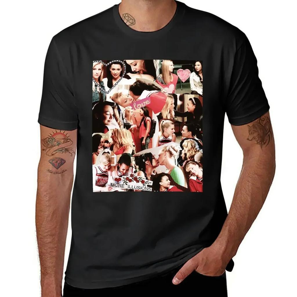Glee - Brittana Collage T-Shirt Cute Tops Customs Men's T-shirt