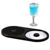 2-in-1 Cocktail Rimmer Set Salt Sugar Tray with Built-in Sponge Food Safe Bar Tool for Margarita