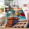1Pc Minions Christmas Celebration Rug Office Carpet Indoor Outdoor Doormat Nonslip Soft And Comfortable Living Room Christmas Halloween Gift D91854