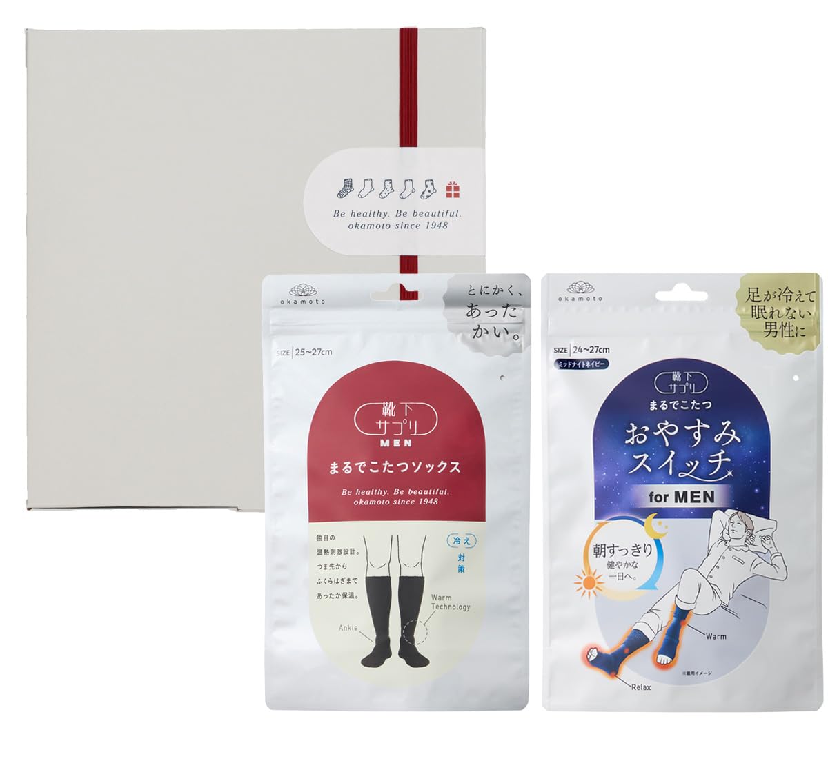 

Носки Okamoto Как Котацу Комплект для Сна Теплой Комнаты Холодная Зима Подарок Черный x Полуночный Дополнение, Носки, Переключатель, 2, Мужские Носки, Защита,